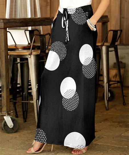 Brand new π Bon Apple Tea Black & White Circle Drawstring Maxi π Skirt - Plus π 1 Brand new π Bon Apple Tea Black & White Circle Drawstring Maxi π Skirt - Plus π