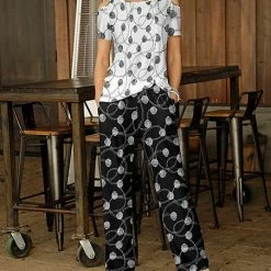 Buy ✔️ Bon Apple Tea Gray & Black Geometric Cold-Shoulder Top & Bottoms - Plus 😉