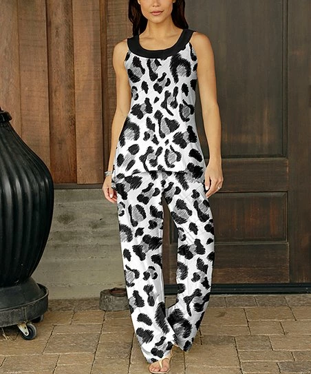 Buy π€© Bon Apple Tea Black & White Leopard Yoke Tank & Lounge Pants - π© Women & Plus π€© 1 Buy π€© Bon Apple Tea Black & White Leopard Yoke Tank & Lounge Pants - π© Women & Plus π€©