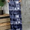 Best reviews of 🤩 Bon Apple Tea Navy & Cream Tie-Dye Drawstring Maxi 👗 Skirt - 👩 Women 🌟