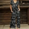 Hot Sale 🛒 Bon Apple Tea Black & Gray Geometric Empire-Waist Wide-Leg Pocket Jumpsuit - 👩 Women & Plus 🎉