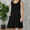 Best deal 🎉 Bon Apple Tea Black Pocket Sleeveless 👗 Dress - 👩 Women 🧨