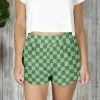 Best reviews of 🤩 Bon Apple Tea Green & Mint Check Shorts - 👩 Women & Plus 🔔