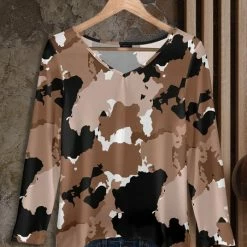 Best reviews of 🎁 Bon Apple Tea Brown & Black Camo V-Neck Tunic - Plus 😀