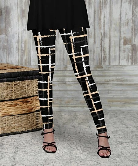 Brand new β Bon Apple Tea Black & Cream Dash Leggings - π© Women & Plus β€οΈ 1 Brand new β Bon Apple Tea Black & Cream Dash Leggings - π© Women & Plus β€οΈ