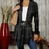 Best reviews of 🧨 Bon Apple Tea Black & Gray Plaid Tie-Waist Cardigan - 👩 Women ✨