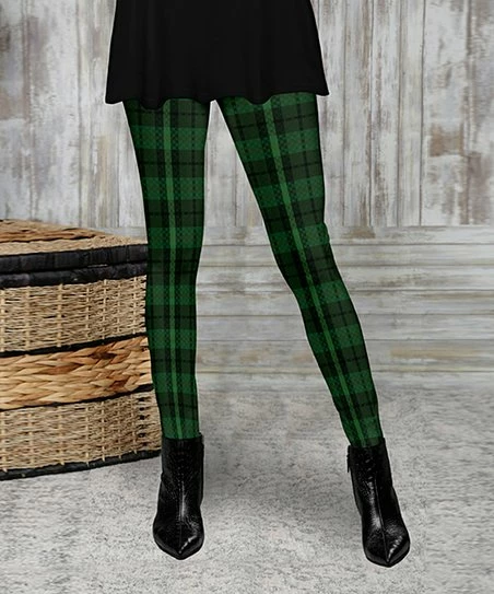 Flash Sale π€© Bon Apple Tea Green & Black Plaid Leggings - π© Women & Plus π 1 Flash Sale π€© Bon Apple Tea Green & Black Plaid Leggings - π© Women & Plus π