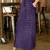 Buy 👏 Bon Apple Tea Purple & Lavender Dot Drawstring Pocket Maxi 👗 Skirt - 👩 Women & Plus ⌛