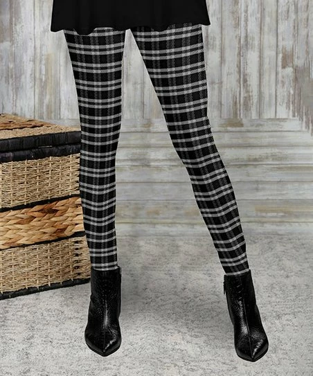 Best Pirce β Bon Apple Tea Black & White Plaid Leggings - π© Women & Plus π 1 Best Pirce β Bon Apple Tea Black & White Plaid Leggings - π© Women & Plus π
