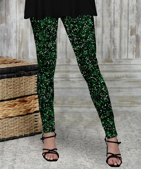 Wholesale π₯ Bon Apple Tea Green & Black Polka Dot Leggings - π© Women & Plus π 1 Wholesale π₯ Bon Apple Tea Green & Black Polka Dot Leggings - π© Women & Plus π