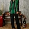 Promo 🤩 Bon Apple Tea Green & Black Abstract Keyhole Tunic & Pants - 👩 Women & Plus 👍
