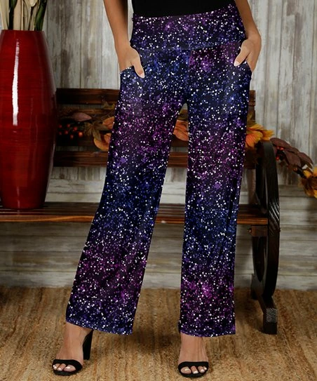 Best reviews of π€© Bon Apple Tea Blue & Purple Speckle Pocket Straight-Leg Pants - π© Women & Plus π 1 Best reviews of π€© Bon Apple Tea Blue & Purple Speckle Pocket Straight-Leg Pants - π© Women & Plus π