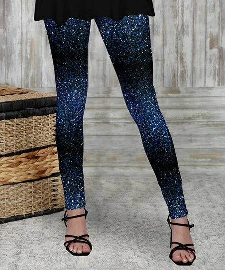 New π Bon Apple Tea Blue & Black Speckle Leggings - π© Women & Plus π 1 New π Bon Apple Tea Blue & Black Speckle Leggings - π© Women & Plus π