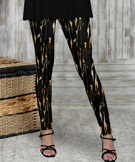 Deals π Bon Apple Tea Black & Taupe Fleck Leggings - π© Women & Plus π₯° 1 Deals π Bon Apple Tea Black & Taupe Fleck Leggings - π© Women & Plus π₯°