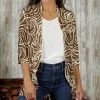 Brand new ❤️ Bon Apple Tea Brown & Cream Swirl Open Cardigan - 👩 Women & Plus 🥰