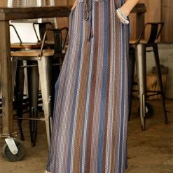 Cheapest 🛒 Bon Apple Tea Mauve & Brown Weave-Print Pocket Maxi 👗 Skirt - 👩 Women & Plus 💯